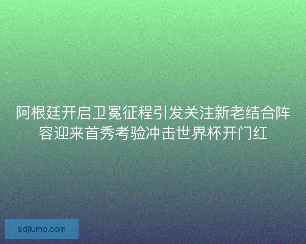 阿根廷开启卫冕征程引发关注新老结合阵容迎来首秀考验冲击世界杯开门红 阿根廷开启卫冕征程引发关注新老结合阵容迎来首秀考验冲击世界杯开门红